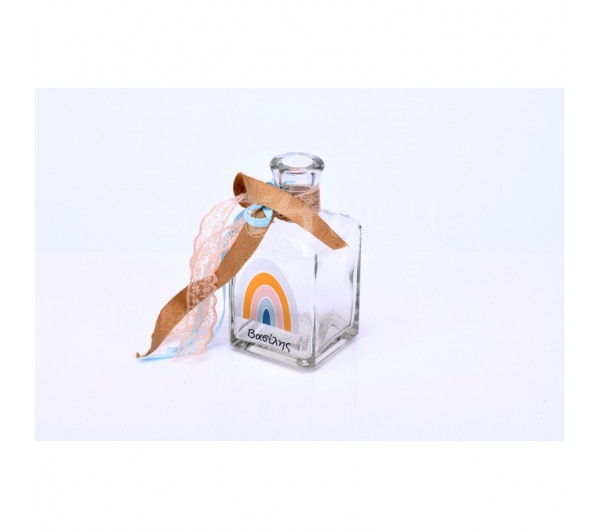 Μπουκάλι με τύπωμα ουράνιο τόξο